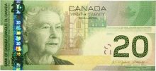 Billet 2004 20$ Canadien